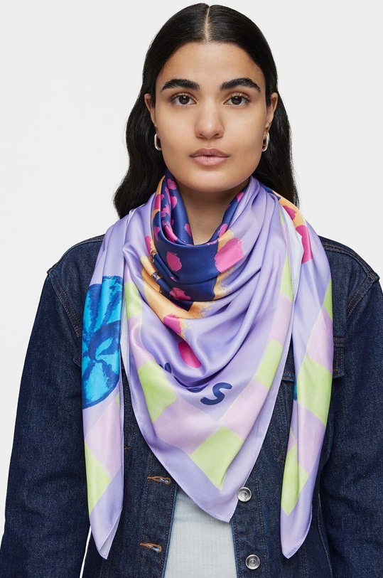 Akcesoria Tous chusta Doris 2002042929 fioletowy