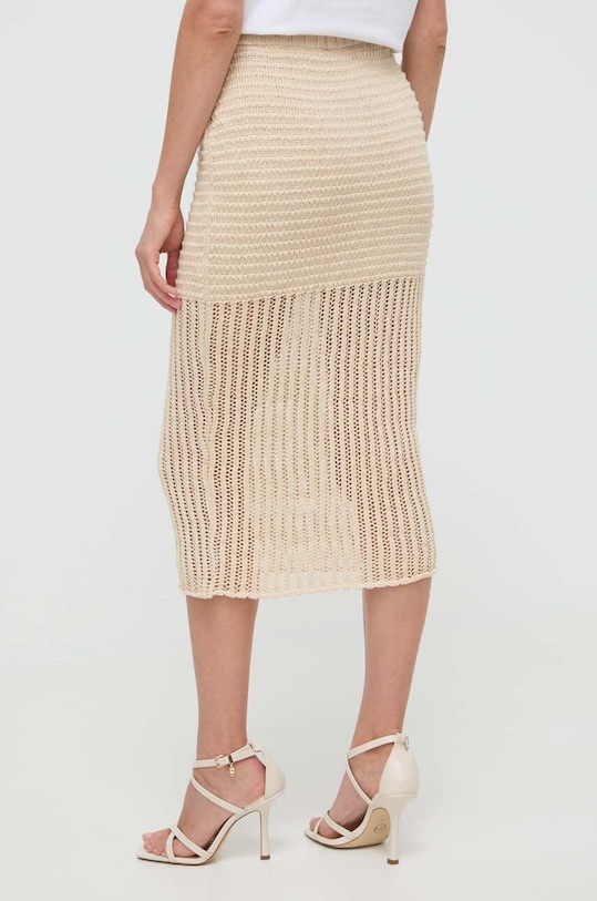 Odzież Liviana Conti spódnica lniana L4SD05 beżowy
