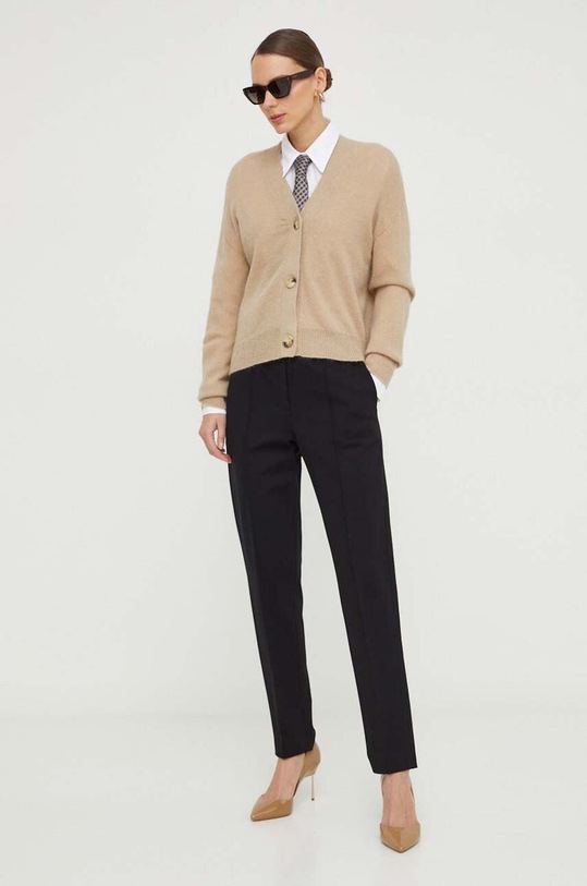 Liviana Conti spodnie z elastanem czarny F4SI81