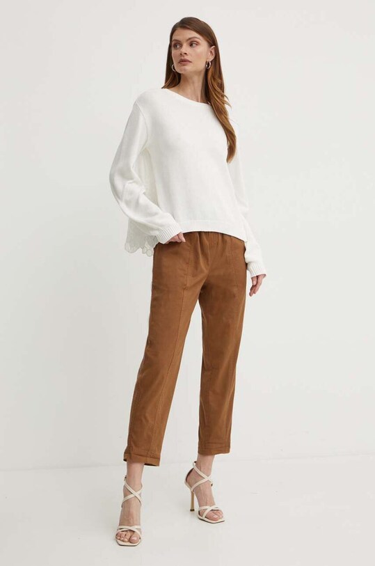 Silvian Heach spodnie GPP24013PA brązowy ZS24