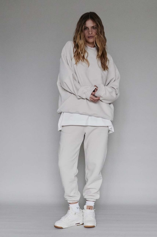 MUUV. pantaloni de trening din bumbac 1990 bumbac bej spo.dres.niski.stan1990