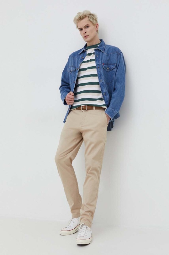 Solid pantaloni 21107652.151304 bej ZS24