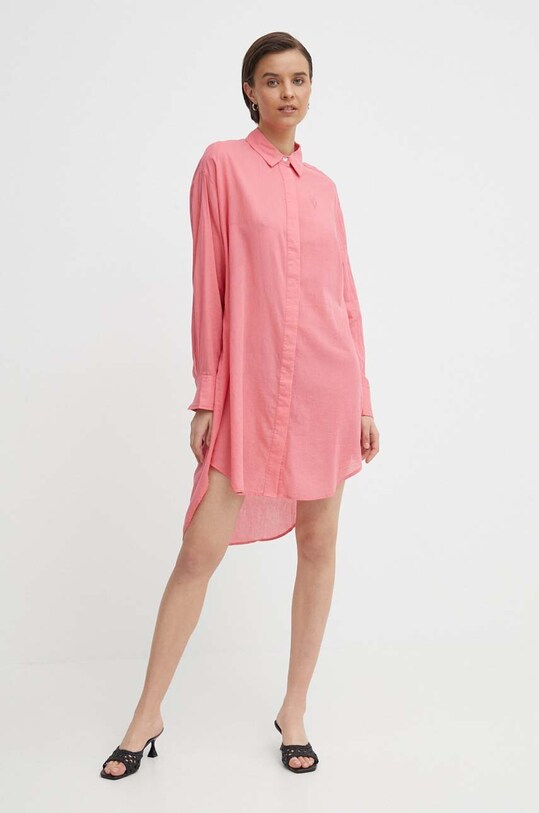 Mos Mosh rochie din bumbac 159740 roz ZS24