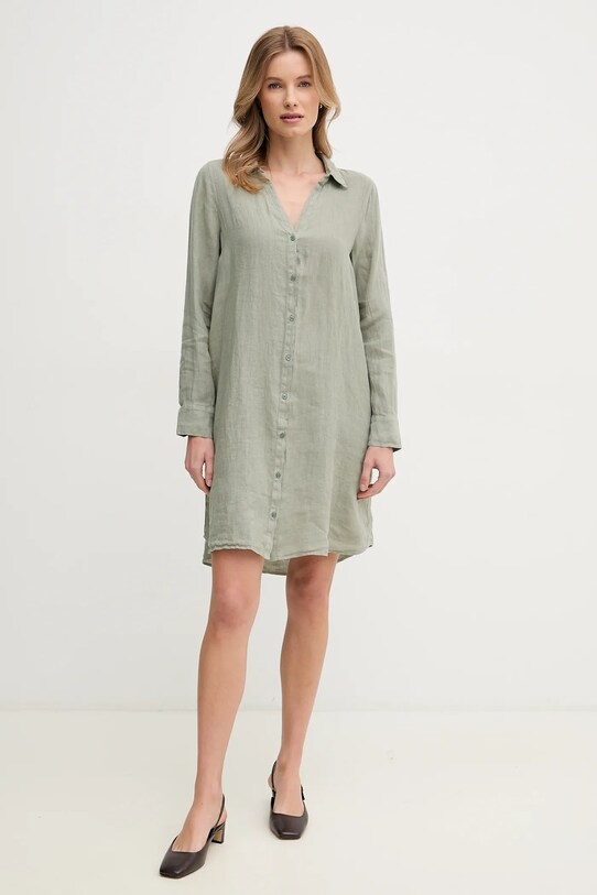 Mos Mosh rochie din in 160150 verde ZS24