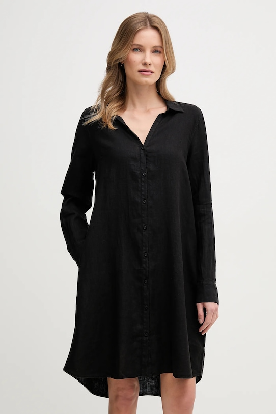 Mos Mosh rochie din in negru 160150