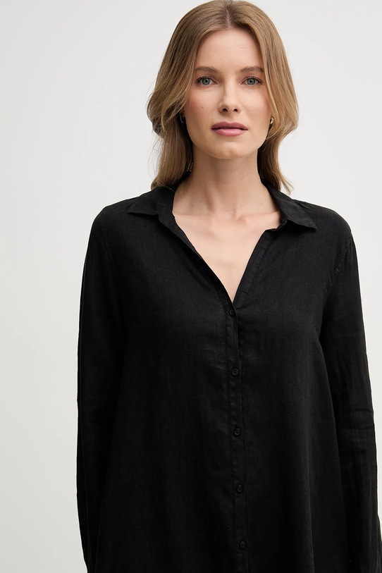 Mos Mosh rochie din in negru 160150