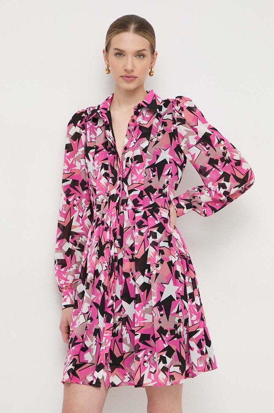 Silvian Heach rochie fixat roz GPP24346VE