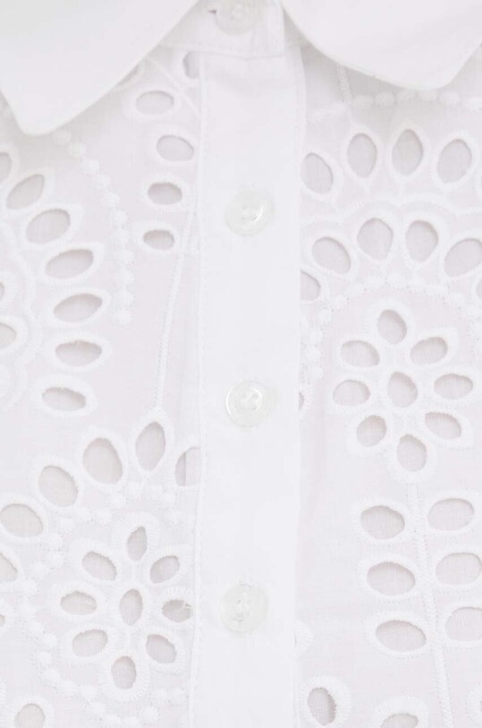 Silvian Heach rochie din bumbac GPP24431VE alb