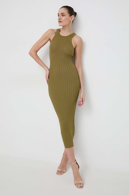 Silvian Heach rochie maxi verde GPP24020VE