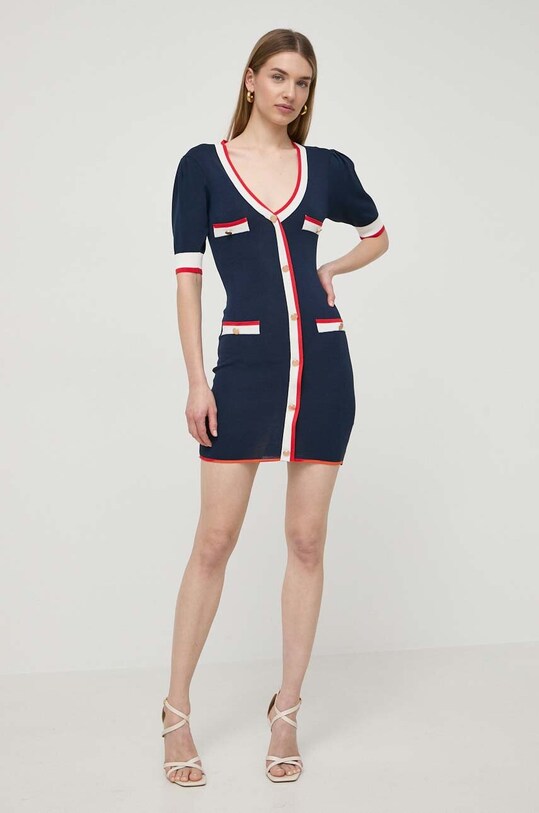 Silvian Heach rochie mini bleumarin GPP24042VE