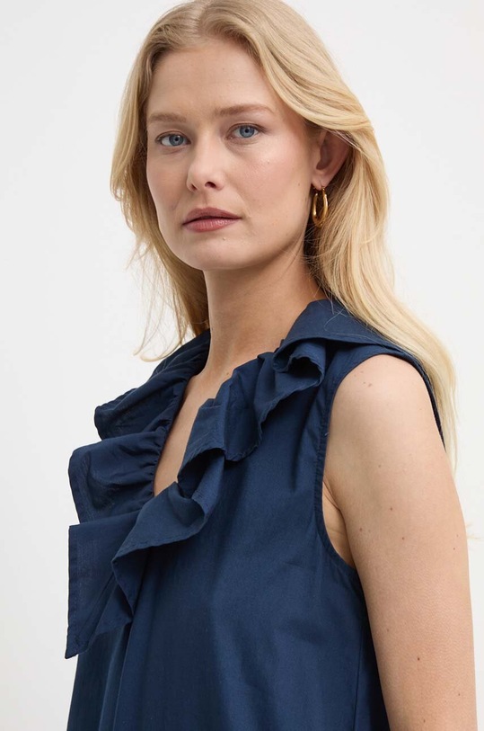 Бавовняна сукня Silvian Heach темно-синій GPP24085VE
