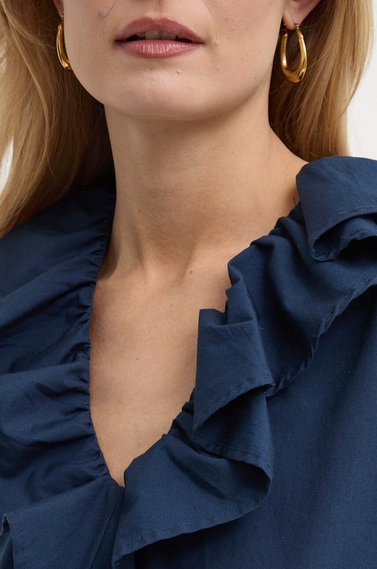 Бавовняна сукня Silvian Heach GPP24085VE темно-синій