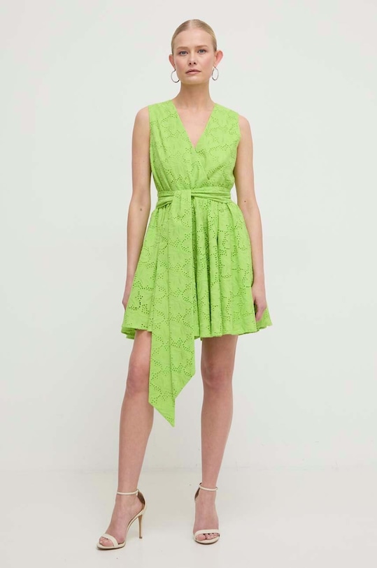 Silvian Heach rochie din bumbac GPP24319VE verde ZS24