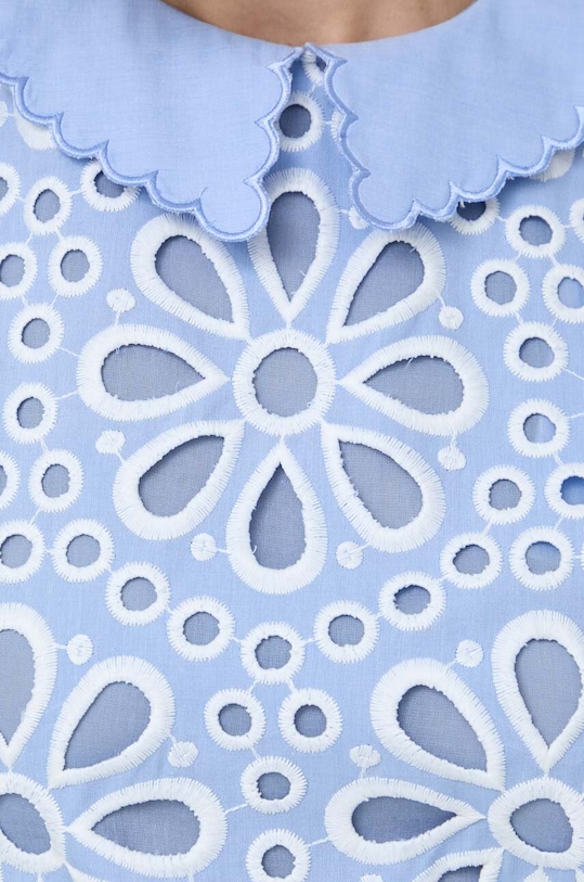 Pamučna haljina Silvian Heach GPP24412VE plava