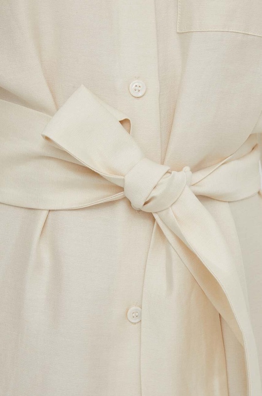 Φόρεμα από λινό μείγμα Seidensticker 60.136182 μπεζ