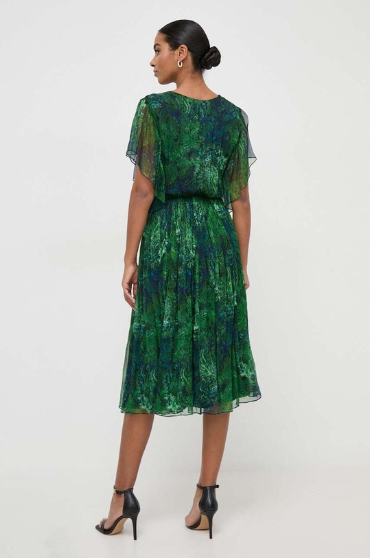 Îmbrăcăminte Nissa rochie de mătase RC14784 verde