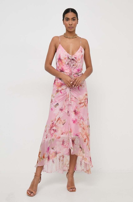 Nissa rochie maxi roz RC14708