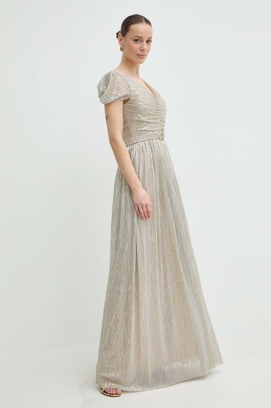 Nissa sukienka RS14818 złoty ZS24