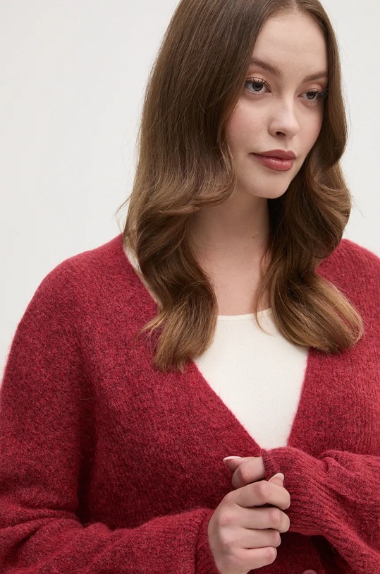 Μάλλινη ζακέτα Mos Mosh κόκκινο 156830