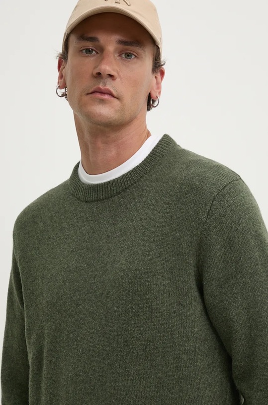 Solid sweter wełniany zielony 21107341.1903091