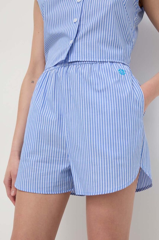 Silvian Heach pantaloni scurti din bumbac albastru GPP24093SH