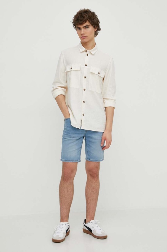 Solid pantaloni scurti jeans Ryder 21106915.700027 albastru ZS24