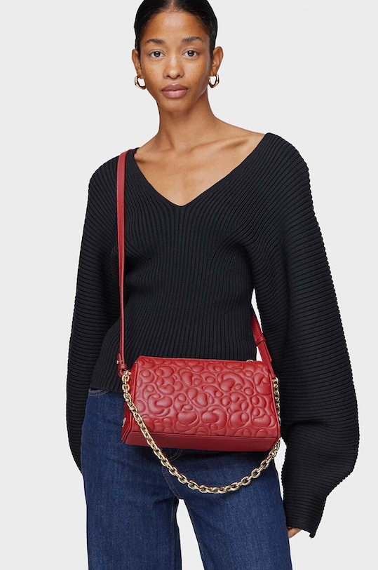 Δερμάτινη τσάντα Tous Greta κόκκινο 2002019617