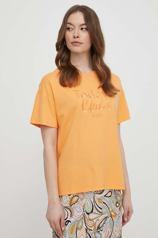 Mos Mosh t-shirt aplikacja pomarańczowy 157990