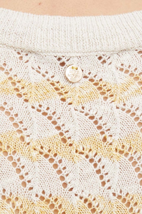 Пуловер с лен Mos Mosh 158910 бежов