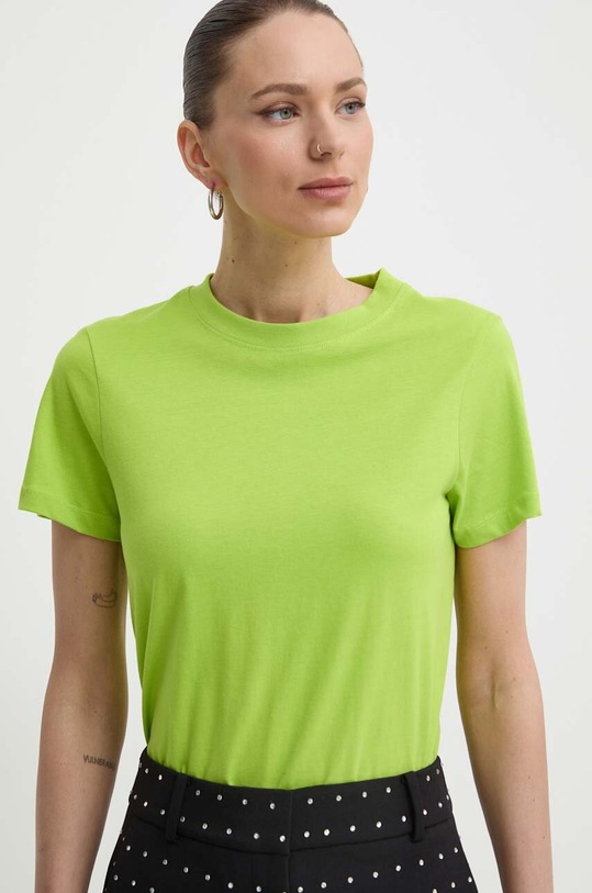 Одежда Хлопковая футболка Silvian Heach GPP24022TS зелёный