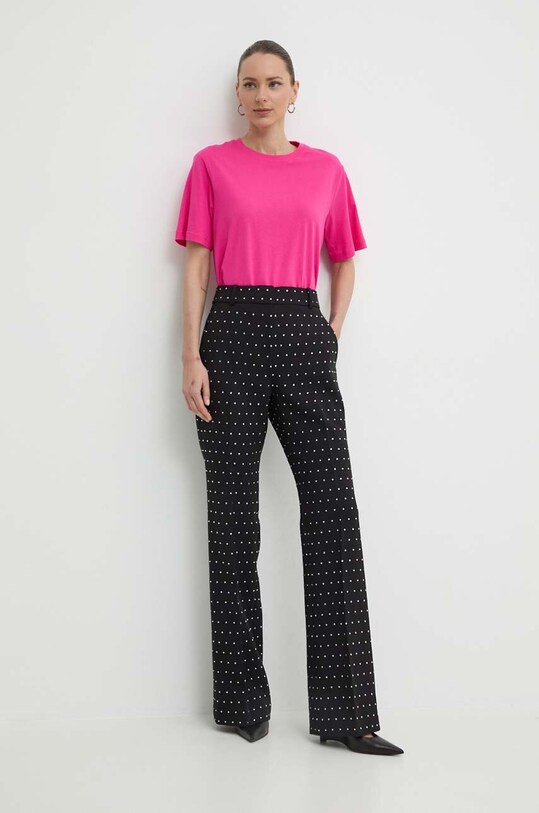 Bavlnené tričko Silvian Heach GPP24023TS ružová ZS24