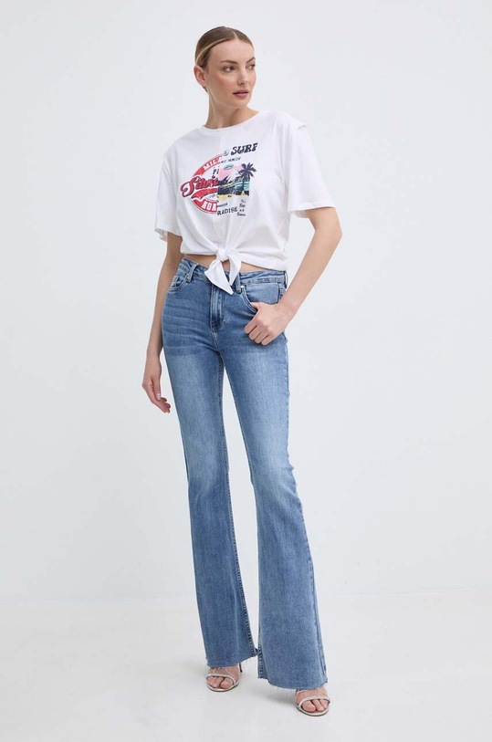 Silvian Heach t-shirt bawełniany GPP24101TS biały ZS24