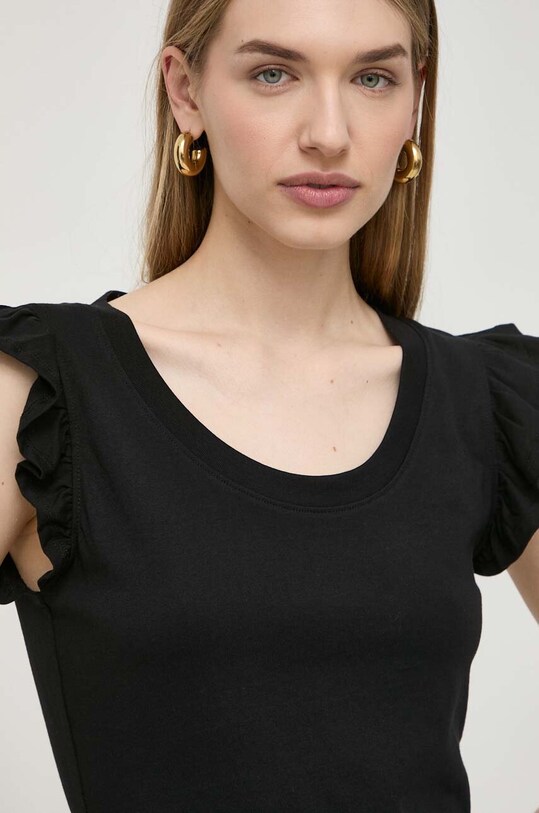 Silvian Heach t-shirt bawełna czarny GPP24465CN