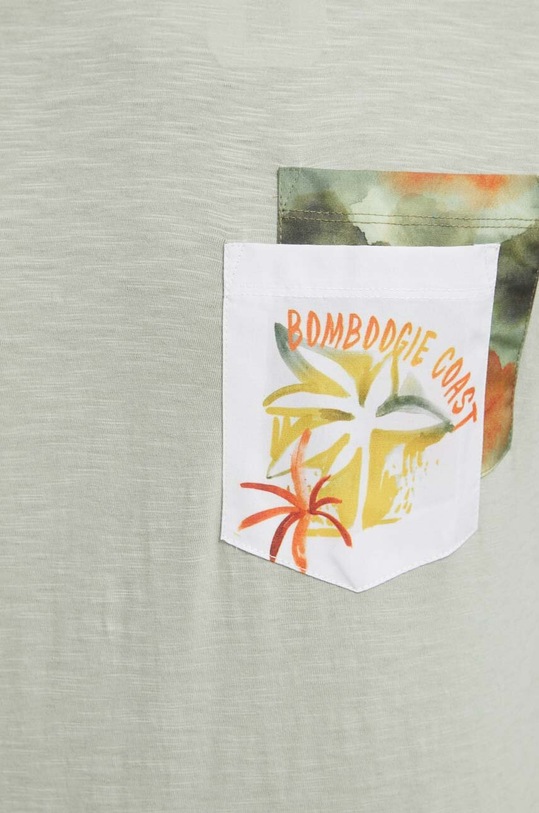 Βαμβακερό μπλουζάκι Bomboogie πράσινο TM8418TJSG4