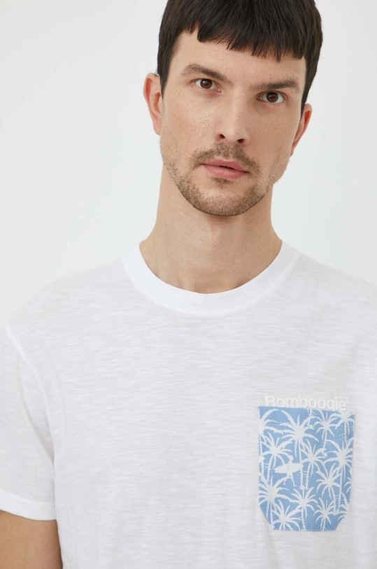 Bomboogie tricou din bumbac imprimeu alb TM8419TJSG4