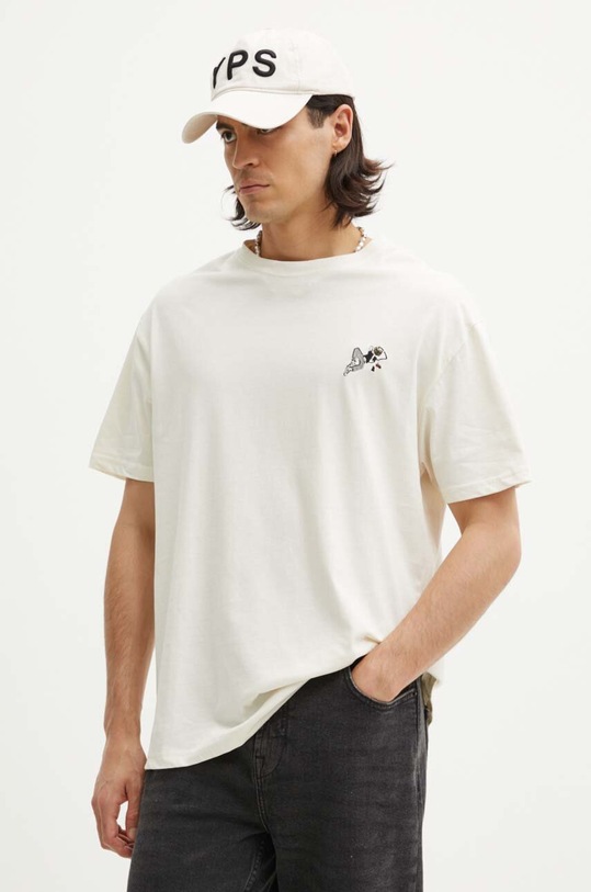 Solid tricou din bumbac bej 21108333.110606
