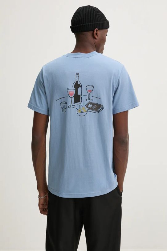 Oblečení Bavlněné tričko Solid 21108338.174021 modrá