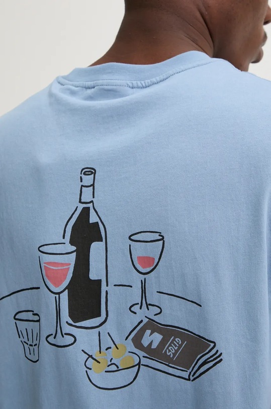 Bavlněné tričko Solid 21108338.174021 modrá