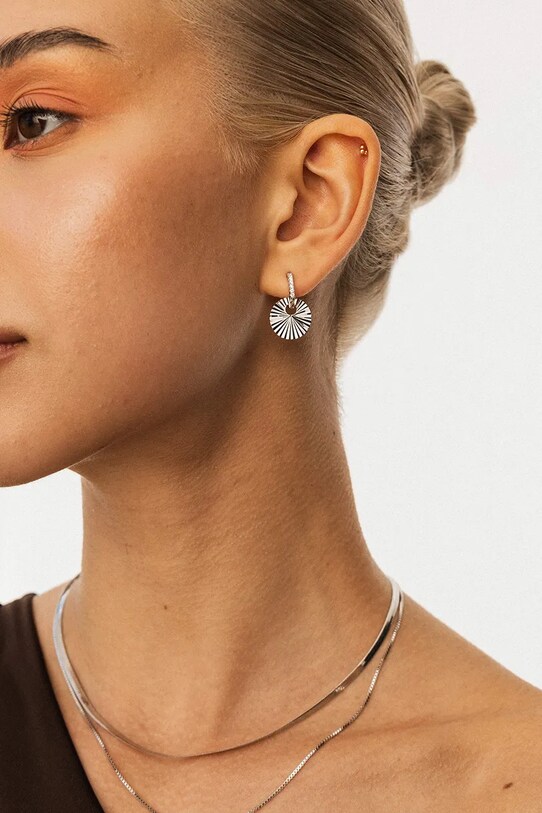 Doplňky Stříbrné náušnice ANIA KRUK VINTAGE SMVKC1742 stříbrná