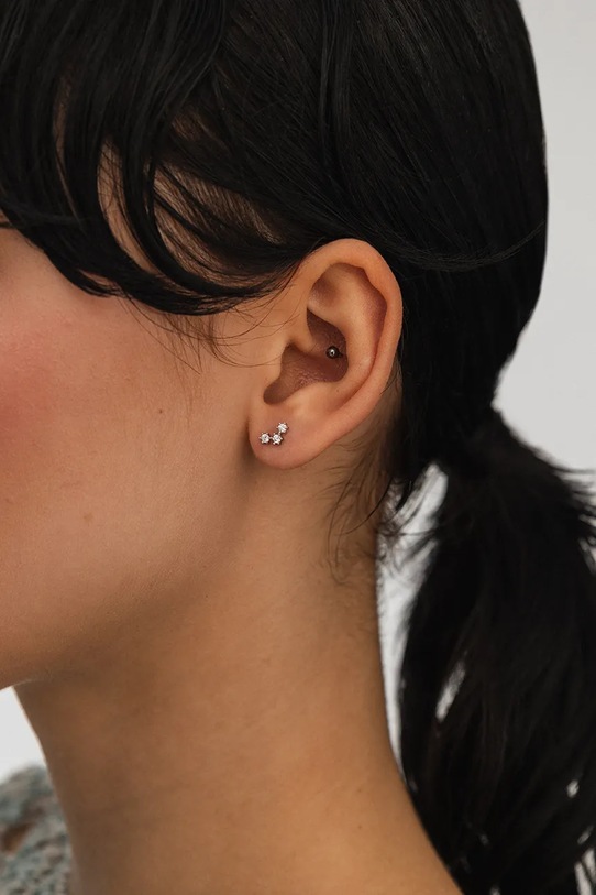 Dodatki Srebrni uhani ANIA KRUK SKY SMVKC1862 srebrna