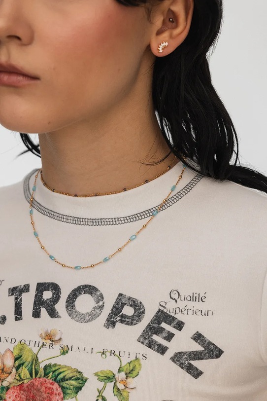 ANIA KRUK cercei din argint placat cu aur GLAMOUR aur SMVKC1962Z