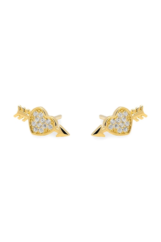 ANIA KRUK orecchini in argento placcato in oro ROMANTICA zircone oro SMVKC2152Z