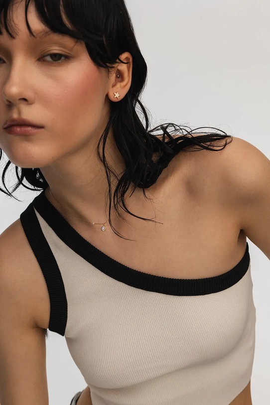 Pozlacené stříbrné náušnice ANIA KRUK SKY zlatá SMVKC2182Z