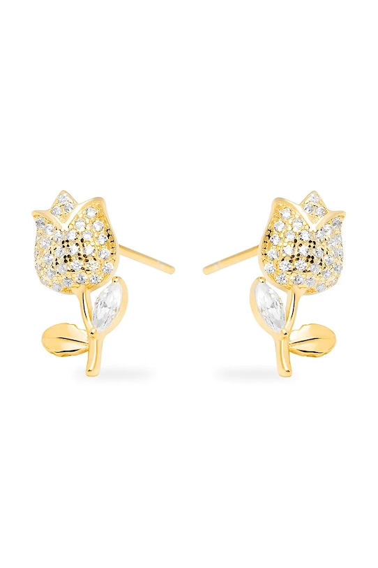 ANIA KRUK orecchini in argento placcato in oro HIPPIE zircone oro SMVKC2212Z