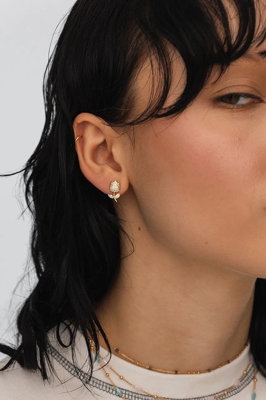 Accessori ANIA KRUK orecchini in argento placcato in oro HIPPIE SMVKC2212Z oro