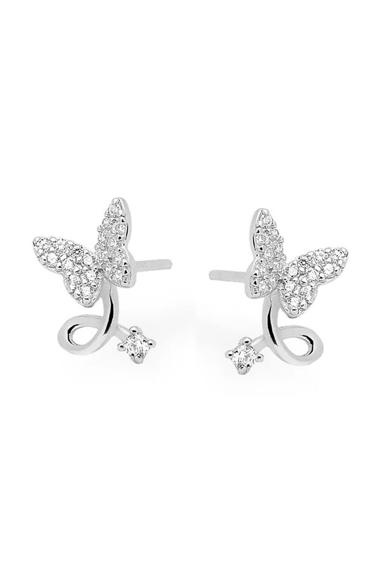 Stříbrné náušnice ANIA KRUK BELIEVE stříbro stříbrná SMVKC2262