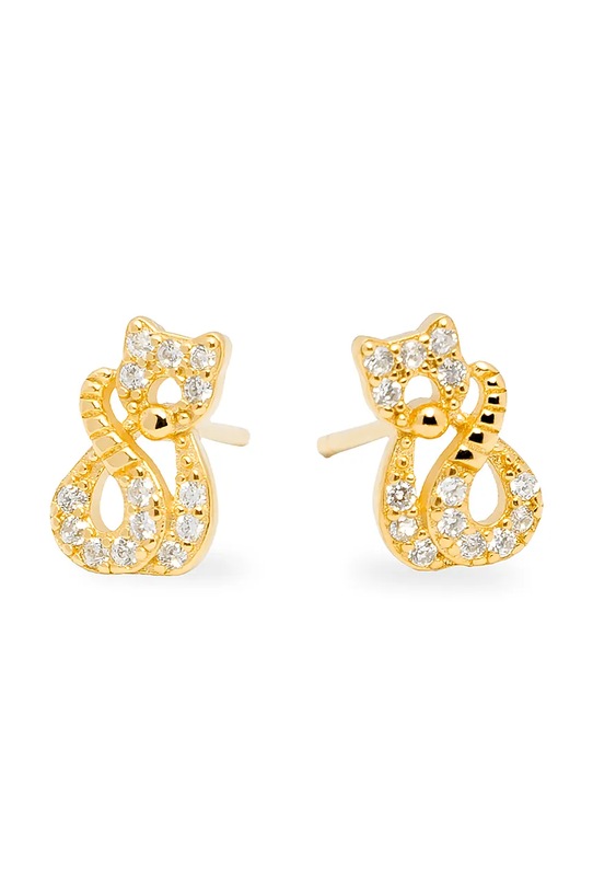 Pozlacené stříbrné náušnice ANIA KRUK MINI stříbro zlatá SMVKC2302Z