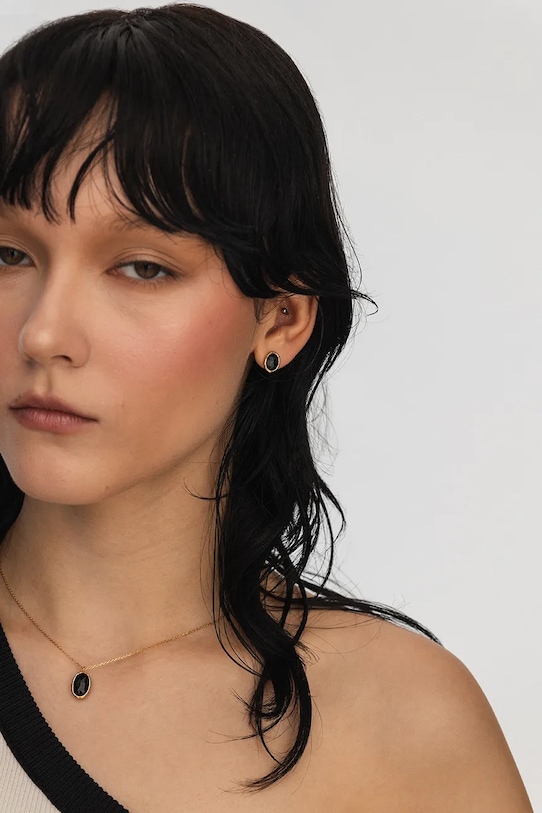 ANIA KRUK cercei din argint placat cu aur DUO aur SOPKN0781Z