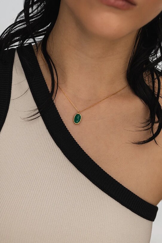 Accesorii ANIA KRUK colier din argint placat cu aur DUO SOPNN0690Z aur