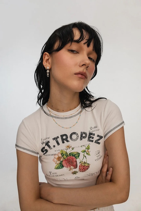 Strieborný pozlátený náhrdelník ANIA KRUK DUO SOPNN0794Z zlatá